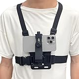Generic Mobile Phone Chest Strap Mount Harness and Head Strap Holder Kit for VLOG/POV Phone Holder Compatible with iPhone,Samsung,Google and GoPro,AKASO,DJI Osmo Action Camera