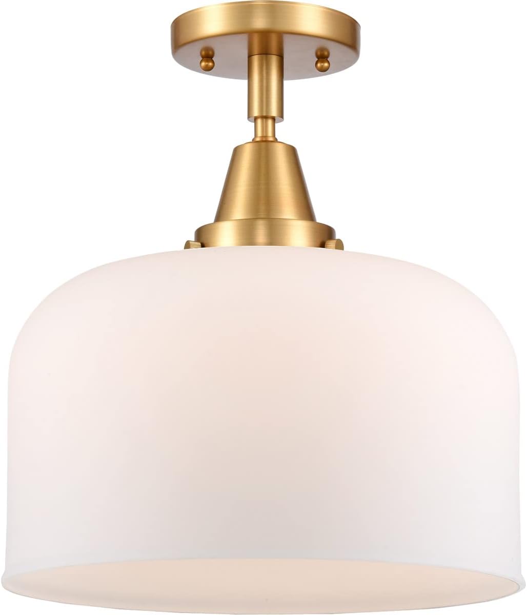 Innovations 447-1C-SG-G71-L One Light Flush Mount from Franklin Restoration Collection