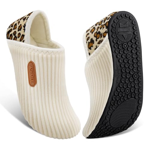ATHMILE House Slippers for Women Men Indoor House Shoes Travel Bedroom