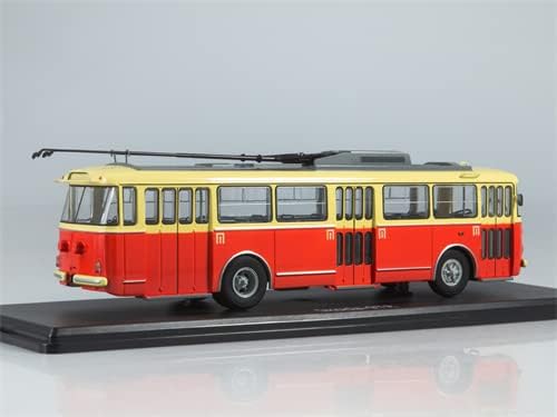 Miniatura 2 de Empezar Modelos a escala para trolebús Skoda 9TR rojo-Beige 1/43 ABS Truck Pre-Built Model