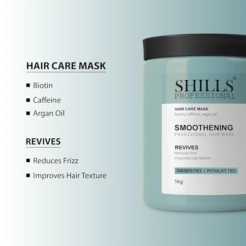 Image of Shills Professional Keratin Hair Mask 1kg | Deep Repair & Damage Control Hair Spa Cream | Smooth, Frizz-Free & Strong Hair for Salon & Home Use (Smoothening Hair mask 1kg)