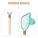 YARNOW Durable Fishing Net with Wood Handle Capacity Fishing Supplies for All Fish Types Sturdy Construction for Long Term Use for Fishing Enthusiasts and Outdoor