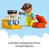 LEGO DUPLO Ambulance & Driver - Toddler Learning Toy for 2+ Year Old Boys & Girls - incl. a Car, Small House, 2 Figures & First Aid Bricks - 10447 - Image 6