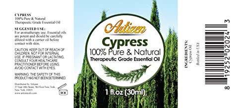 Artizen 30Ml Oils - Cypress Essential Oil - 1 Fluid Ounce #TOP1
