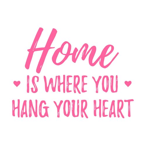 Adesivi con scritte Casa dove il tuo cuore è fonte