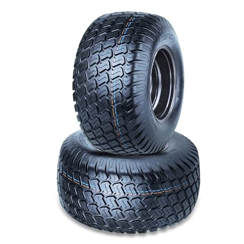 Set 2 26x12 Lawn Mower Tire and Wheel Assembly