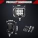 YITAMOTOR 4 Inch LED Light Bar 2PC18W Square LED Work Light Spot Pod Light Driving Light Fog Light Offroad Light Waterproof for s Truck Golf Cart Boat 4WD ATV SUV 12V 24V