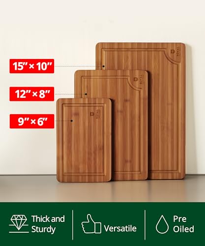 image for ROYAL CRAFT WOOD Wooden Cutting Boards for Kitchen Meal Prep & Serving