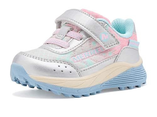 Merrell, Unisex Kid's, S Nova FST Jr (Toddler), Silver/Pink, 8 Toddler, M by Merrell - Used condition - US$38.66