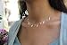 WANDA PLATA Collar con Colgantes Cruz, Gargantilla Cruces y Circonitas para Mujer...