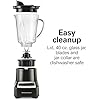 Hamilton Beach Wave Crusher Blender for Smoothies With 40 Oz Glass Jar and 14 Functions, Ice Sabre Blades & 700 Watts for Consistently Smooth Results, Black & Stainless Steel (54220)