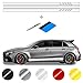Wraplab x2 Seitestreifen Aufkleber Sticker Edition 1 | Auto Zubehör, Autoaufkleber Accessoires kompatibel mit Mercedes-Benz C63 AMG, Mercedes C-Klasse, Mercedes-Benz C-Klasse (Weiß Matt)