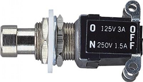 Image of Heavy Duty Foot Switch, Latching, Chrome