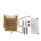 Multi Compatible Adjustable Aluminium Heatsink Cooler, PC Northbridge Southbridge Chipset Cooling Fin (Golden)