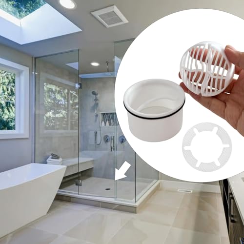 Miniatura 6 de 2 Piezas Filtro De Pelo Y Tubo De Inmersión Para Desagüe De Ducha, Compatible Con Desagüe, Diámetro 7 Cm Desagüe De Ducha, Adecuado Para Recoger Los Pelos Sueltos De Los Desagües De Baños Y Cocinas