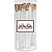 All City Candy Hand-Dipped White Chocolate Covered Pretzel Rods – Holiday ready Sweet & Salty Treats, Individually Wrapped,12-Piece Gift Tube, Perfect for Seasonal Celebrations, Weddings, Winter themed parties