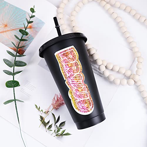 Teckwrap Opal Holographic Chrome Adhesive Vinyl Sheets For Diy Craft, Arts,Yellow Pink ( Opal Peach Yellow Pink,Translucent Cube,Leopard, Mermaid,Rose Pattern) 12" X 12" 5 Sheets/Pack #TOP4