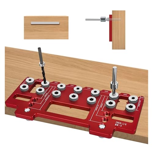 Gabarit perçage étagère et guide de perçage pour tourillon en aluminium - 6
