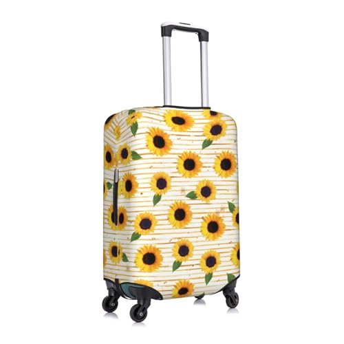 Sunflower Pattern Print Luggage Suitcase Cover Protector Luggage Washable Covers With Concealed Zipper3