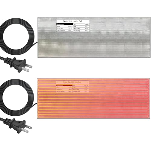 H&G lifestyles RV Holding Tank Heater Pad Use with Up to 50 Gallons Fresh Water 120V 7-1/4"x25" Holding Tank Heating Pad with Constant Temperature Heating Plate (Pack of 2)