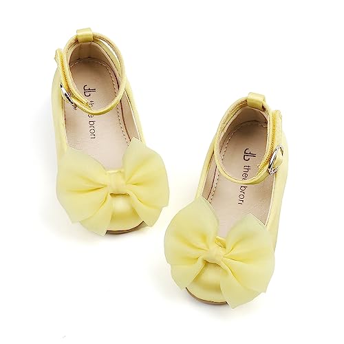 THEE BRON Toddler Little Girl Mary Jane Dress Shoes Princess Ballerina Flat Shoes