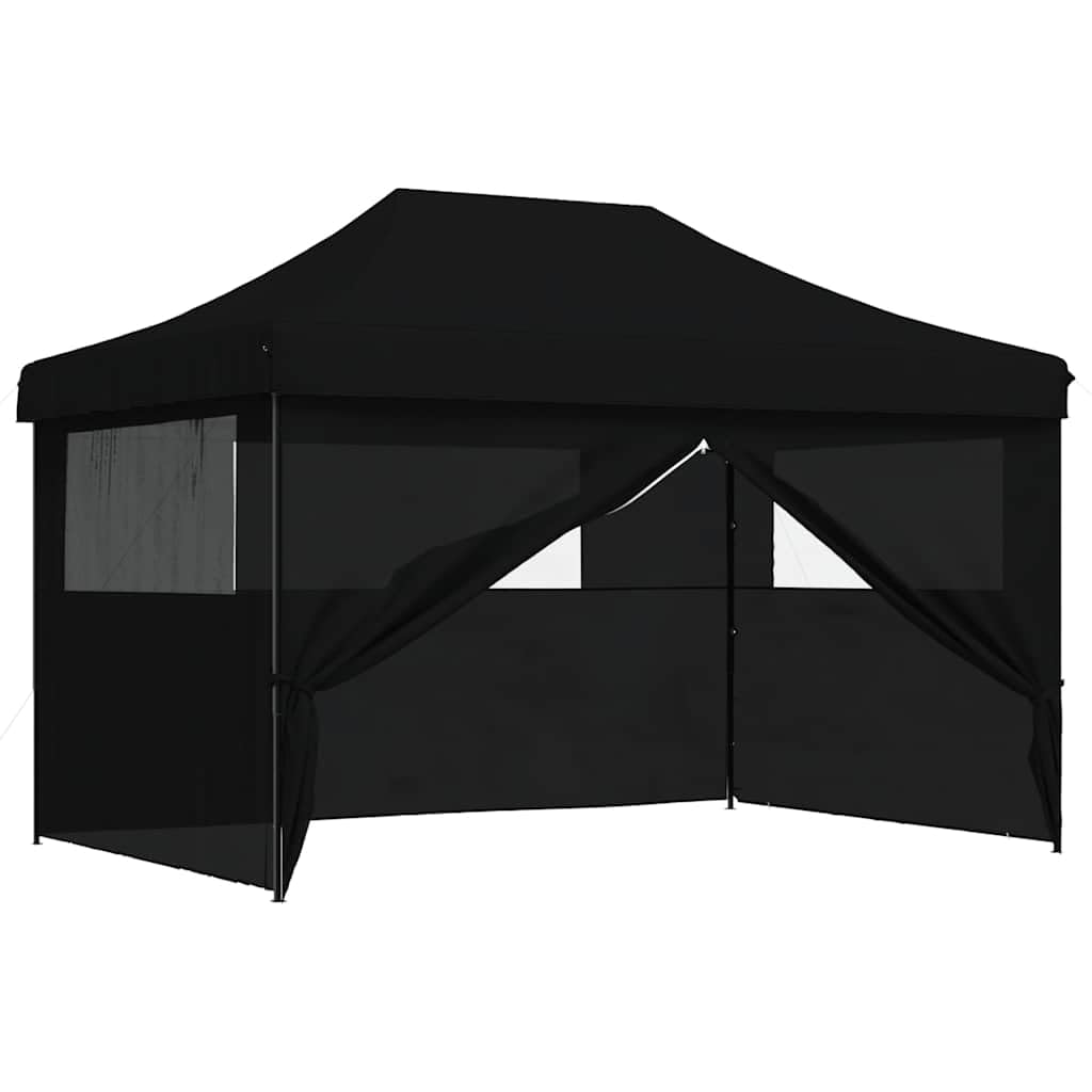 Tienda de campaña plegable con 4 paneles laterales, tejido Oxford con revestimiento de PVC, estructura de acero pulverizado, ventana transparente y entrada con cremallera, ideal