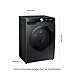 Samsung WD6100D SLIM AI Waschtrockner WD90DG6G94BBU2, 9+5 kg, Extra sparsam, EEK: E/A (-10%), Nur 48 cm tief, Waschmaschine + Trockner in einem, AI Wash, Ecobubble, SmartThings, SuperSpeed, Schwarz