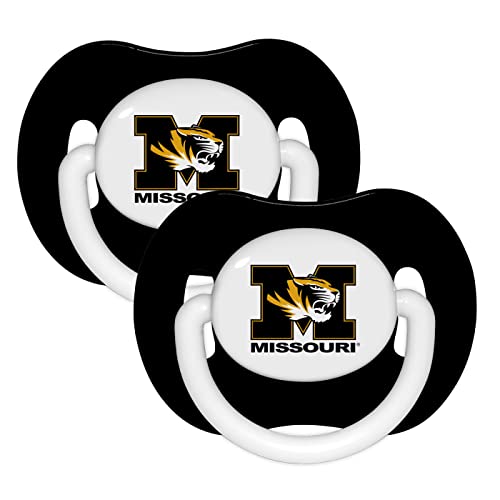 Babyfanatic Pacifier 2-Pack - Ncaa Missouri Tigers - Officially Licensed League Gear #TOP26