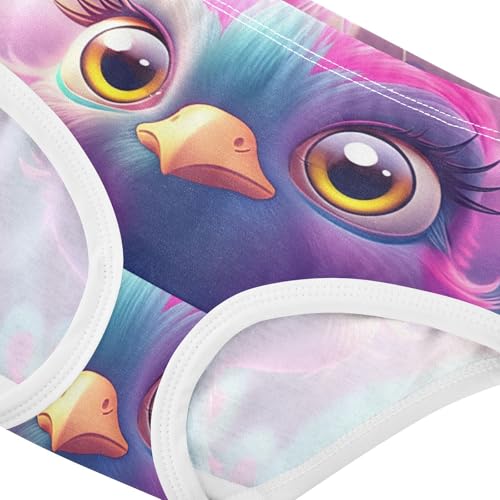 Durable Girls Underwear Toddlers 2t Cotton Little Girl Panties Cute Peacock Bird Briefs Undies Kids4