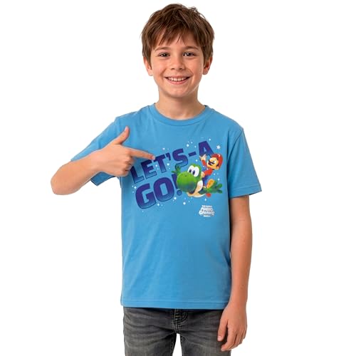 Super Mario Koszulki Dla Chłopców, Koszulki Yoshi Dla Chłopców, Ubrania Dla Chłopcóws Dzieci, Niebieski 116