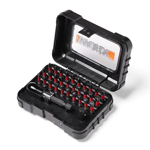 WORX WA1165 Original Impact Schrauber-Bit-Set 32-tlg., universelle Kompatibilität, langlebiger gehärteter Stahl, Schlagschrauber geeignet, inkl. Aufbewahrungsbox (vielseitig für Heimwerker & Profis)