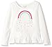 The Children's Place Little Girls' Long Sleeve T-Shirt 3, White 66936, Small/5/6
