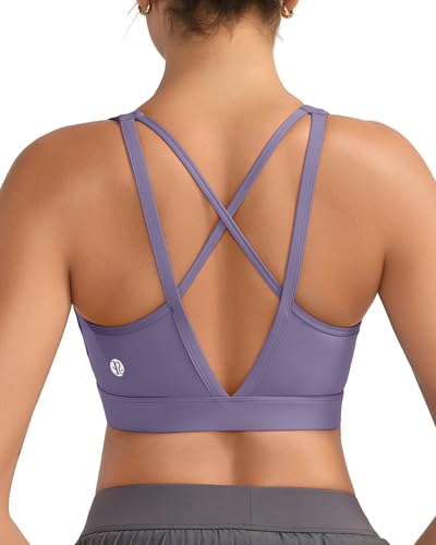 Image of RUNNING GIRL High Impact Sports Bras for Women, High Support Running Sports Bra Moulded Cup Strappy Sports Bras