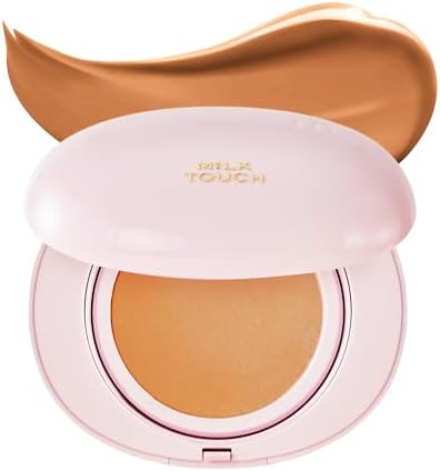 milktouch Cushion Foundation, 24H Flawless Skin, Radiant Shine, No Oxidation, Long-Lasting, Non-Creasing, 60% Hydrating Skincare Infused Korean Foundation (30C Toffee)