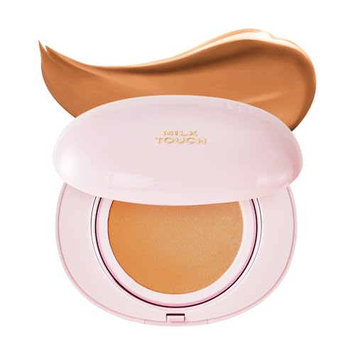 milktouch Base de cojín, piel impecable 24H, brillo radiante, sin oxidación, larga duración, no se arruga, 60% hidratante para el cuidado de la piel (30C Toffee)