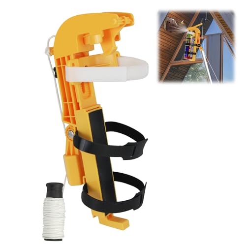 Recitem Support de bombe aérosol avec tige télescopique et angle réglable à 360° pour répulsif efficace contre les insectes - Compatibilité universelle avec les boîtes filetées 3/4 (A)