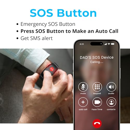 SecuLife SOS Wristband,Fall Detection, GPS Safety Bracelet for Seniors – SOS Button, Geo-Fencing, 2-Way Calling & Caregiver Tracking – Medical Alert Device, Simple & Reliable Alert System - Image 6