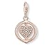 Produktbild Thomas Sabo Charm-Anhänger, Sterlingsilber, vergoldet, Zirkonia, Herz, roségold