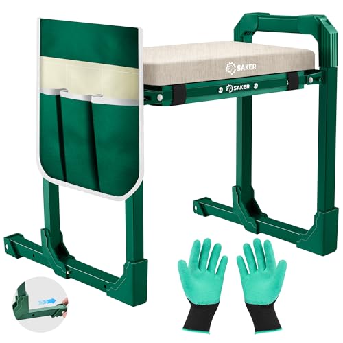 Saker Garden Kneeler and Seat Foldable Gardening Stool...