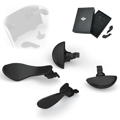 Image of Metal Back Paddles for PS5 Edge Controller, 4PCS Back Buttons for PS5 Dual Sense Edge Game Controller, Paddles Trigger Buttons Replacement Accessories(Black)