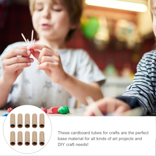 STOBOK 15Pcs Round Cardboard Tubes 4 Inch Paper Rolls for DIY Crafts Kids Art Projects Classroom and Home Use - Image 7