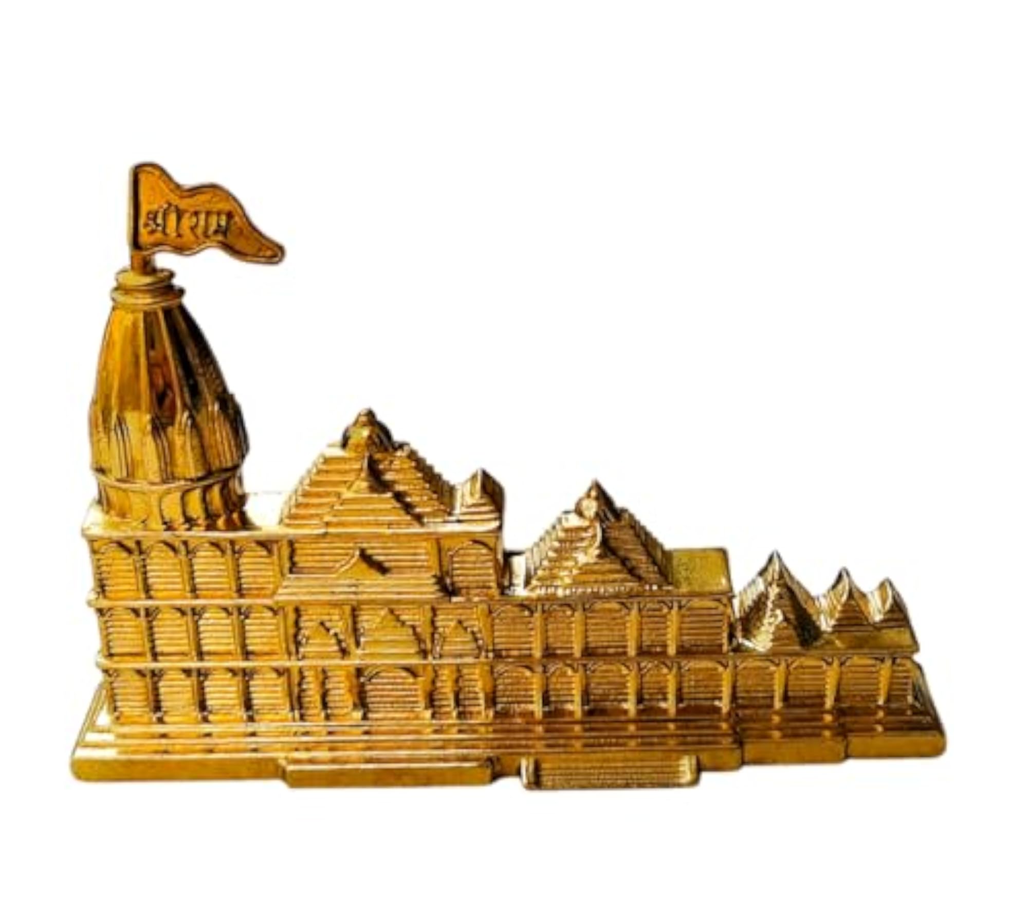 Pure Brass Ram Mandir Ayodhya Model Decorative Showpiece