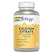 Solaray® Calcium Citrate with Vitamin D-3 1000mg | for Healthy Bones & Teeth, Cardiovascular, Muscle & Nerve Function | Enhanced Absorption | 180 Ct