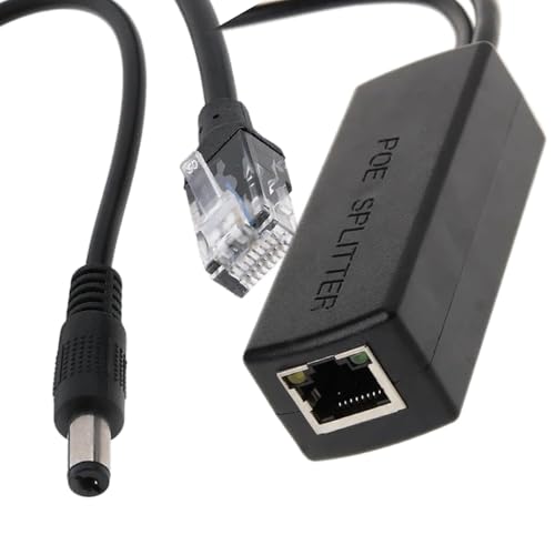 Image of SANCY POE Splitter Power Over Ethernet Adapter Active 48V to 12V for IP Camera IP Phone PoE Switches & DC Devices (Pack of 2)
