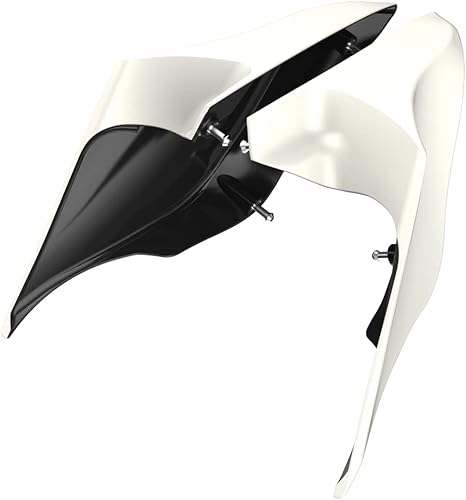 Miniatura 348 de Advanblack Barracuda - Cubiertas laterales estiradas plateadas (brillantes), paneles extendidos para Harley Touring Street Glide Road Glide Electra