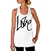 Women's Vest,Neartime Love Printed Sleeveless Vest T-Shirt Tops (M)