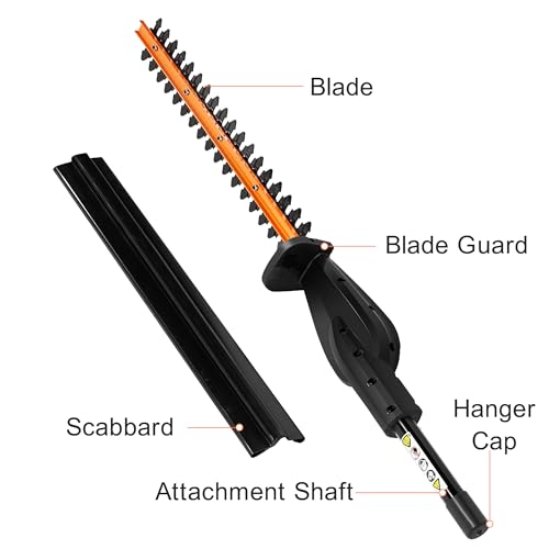 VIYUKI Hedge Trimmer Attachment 17-1/2 in.