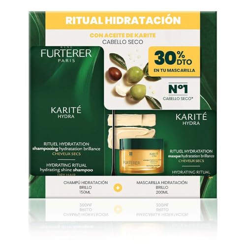 Producto capilar de la marca Rene furterer, tratamiento, Karite Hydra Sh 150 mililitros, Masc 200 mililitros