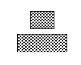 EUCH 2 Piece Carpet Rubber Backing Non-Slip Kitchen Mat Doormat Area Rugs (17'x23'+17'x47', Black Mosaic)