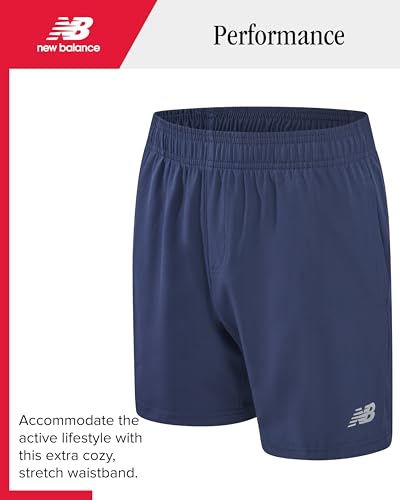 Image of New Balance Boys Short Set - 2 Piece Short Sleeve Collared Golf Boys Polo Shirt & Athletic Shorts for Outdoor Activities